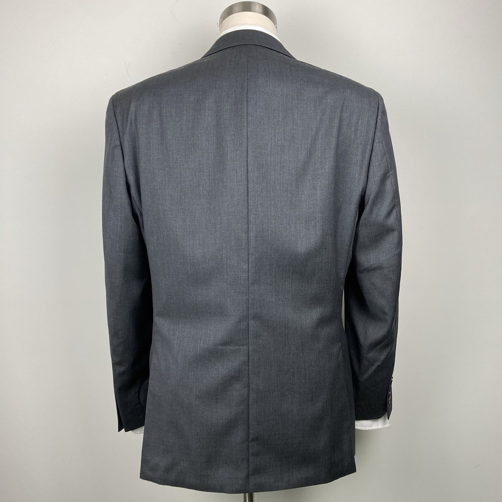 Calvin Klein Men Suit Jacket Blazer 42R 100%Wool Gray E081149 - Picture 2 of 8